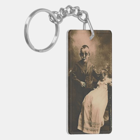 Zombie Broers en Zussen Sleutelhanger (Voorkant Links)