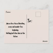 Zombie bruid echtscheiding partij uitnodiging vrij (Achterkant)