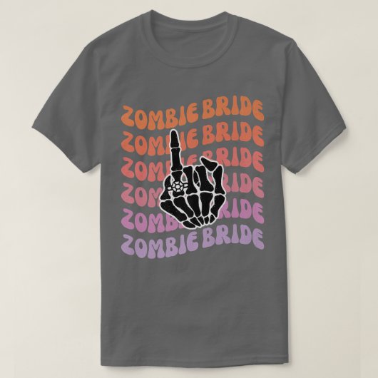 Zombie Bruid Tot De Dood Ons Feest Bachelorette T-shirt (Design voorkant)