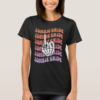 Zombie Bruid Tot de Dood Ons Scheiden Vrijgezellen T-shirt