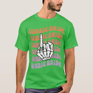 Zombie Bruid Tot de Dood Ons Scheiding Vrijgezelle T-shirt
