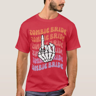 Zombie Bruid Tot de Dood Ons Scheidt Hen Party Bac T-shirt