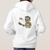 Zombie Brunch – Brain Pancake Flip Hoodie (Achterkant)