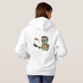 Zombie Brunch – Brain Pancake Flip Hoodie (Achterkant volledig)