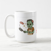 Zombie Brunch – Hersenen Pannenkoek Flip Koffiemok (Links)