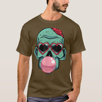 Zombie Bubblegum Lazy Halloween Costume Funny Mons T-shirt