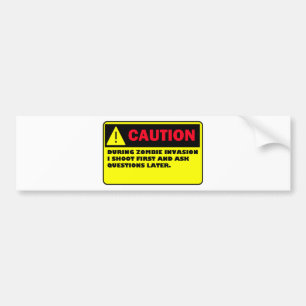 ZOMBIE BUMPERSTICKER