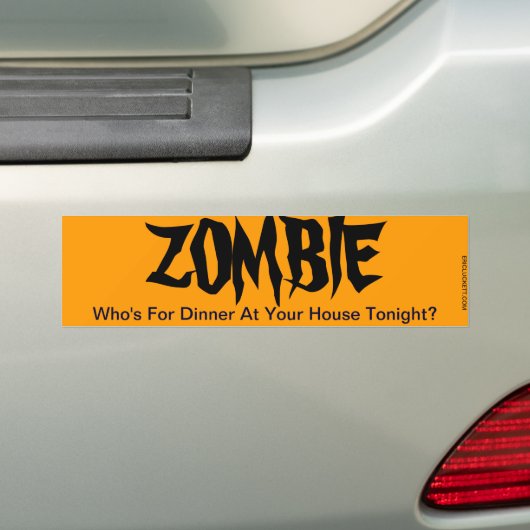 ZOMBIE BUMPERSTICKER (Op auto)
