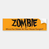 ZOMBIE BUMPERSTICKER (Voorkant)