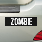 zombie bumpersticker (Op auto)