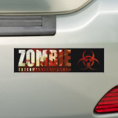 Zombie-Bumpersticker Bumpersticker (Op auto)