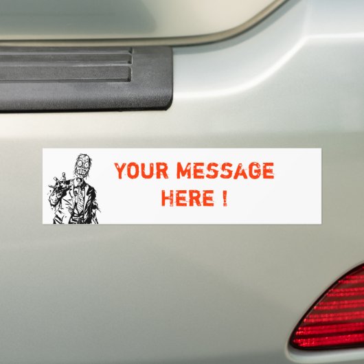  Zombie-Bumpersticker Bumpersticker (Op auto)