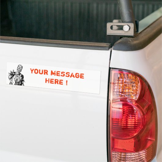  Zombie-Bumpersticker Bumpersticker (Op Truck)