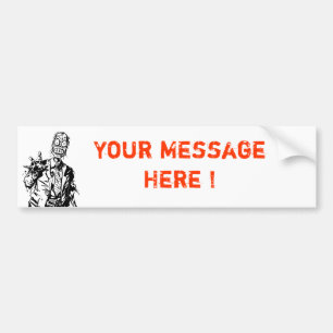 Zombie-Bumpersticker Bumpersticker