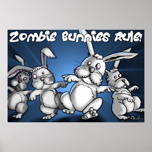 Zombie Bunnies Rule! Poster (Voorkant)