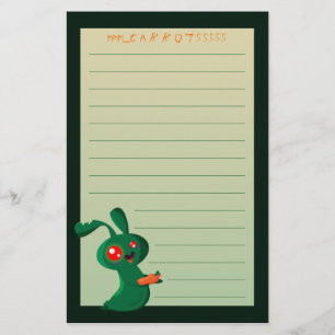 Zombie Bunny Briefpapier