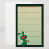 Zombie Bunny Briefpapier (Voorkant / Achterkant)