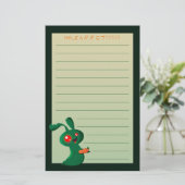 Zombie Bunny Briefpapier (Staand voorkant)