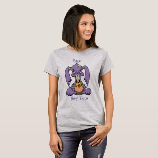 Zombie bunny houdt van eieren t-shirt (Voorkant volledig)