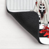 Zombie Bunny - met achtergrond Muismat (Hoek)