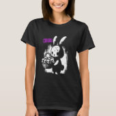 Zombie Bunny met Skull Basket - Schattige griezeli T-shirt (Voorkant)