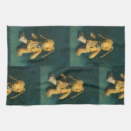 Zombie Bunny Tea Towel Theedoek (Horizontaal)