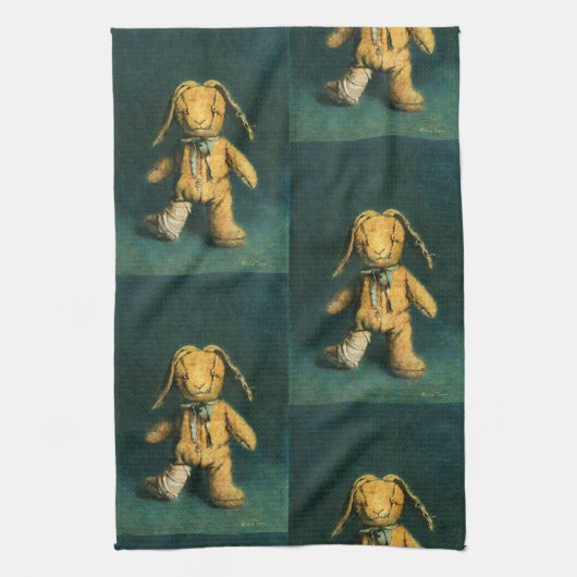 Zombie Bunny Tea Towel Theedoek (Verticaal)