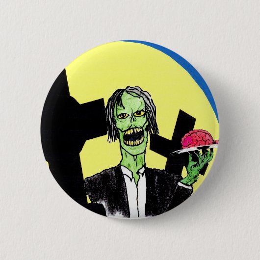 Zombie-Button Ronde Button 5,7 Cm (Voorkant)
