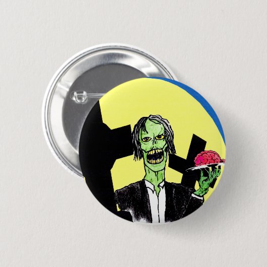 Zombie-Button Ronde Button 5,7 Cm (Voorkant /achterkant)
