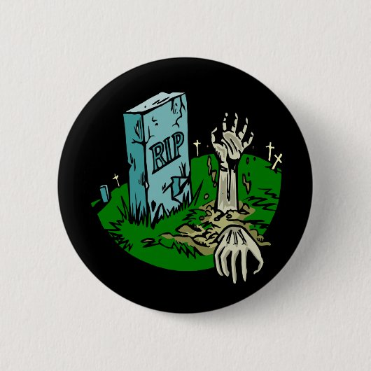 Zombie-Buttonnen Ronde Button 5,7 Cm (Voorkant)
