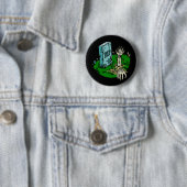Zombie-Buttonnen Ronde Button 5,7 Cm (In situ)