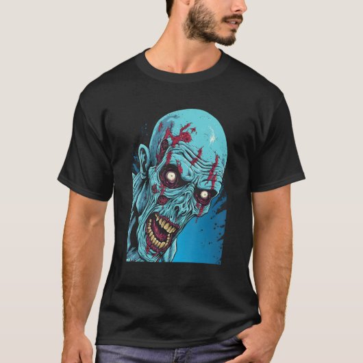 Zombie by Haunted Horror Halloween 3 T-shirt (Voorkant)