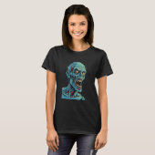 Zombie by Haunted Horror Halloween 6 T-shirt (Voorkant volledig)