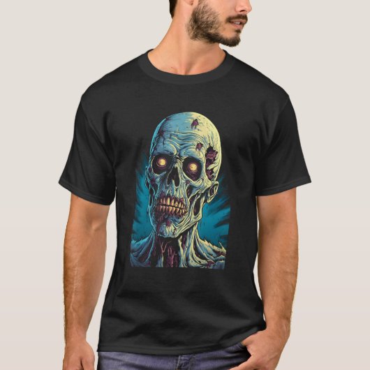 Zombie by Haunted Horror Halloween 7 T-shirt (Voorkant)