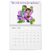 Zombie Calendar. Kalender (Feb 2027)