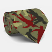 Zombie Camo Pattern Stropdas (Opgerold)