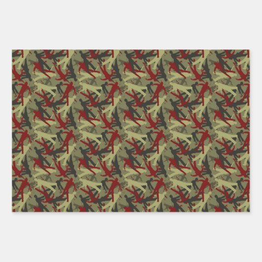 Zombie Camouflage Inpakpapier Vel (Voorkant 2)
