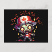 Zombie Canada Dag Briefkaart (Voorkant)