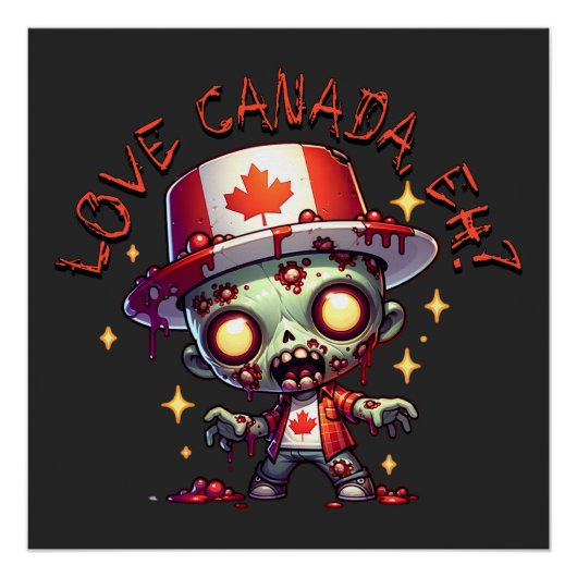 Zombie Canada Dag Perfect Poster (Voorkant)