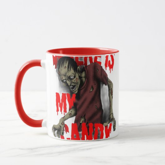 Zombie Candy Hunt Mug – Halloween Edition Mok (Links)