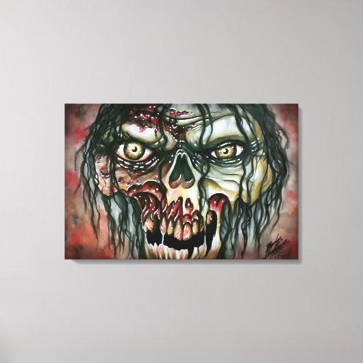 Zombie Canvas Afdruk (Voorkant)