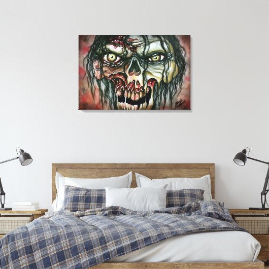 Zombie Canvas Afdruk (Insitu (Slaapkamer))