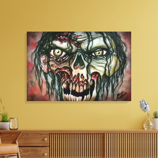Zombie Canvas Afdruk (Insitu (Woonkamer))