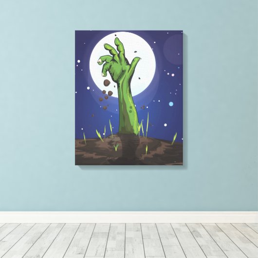 Zombie Canvas Afdruk (Insitu (Houten vloer))