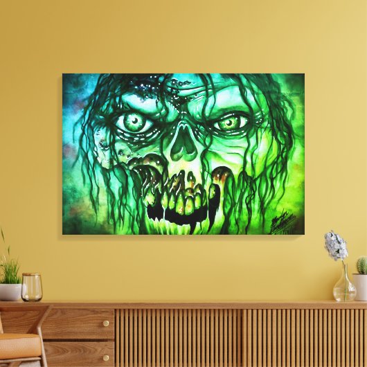 Zombie Canvas Afdruk (Insitu (Woonkamer))