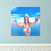 Zombie Canvas Afdruk (Insitu (Houten vloer))