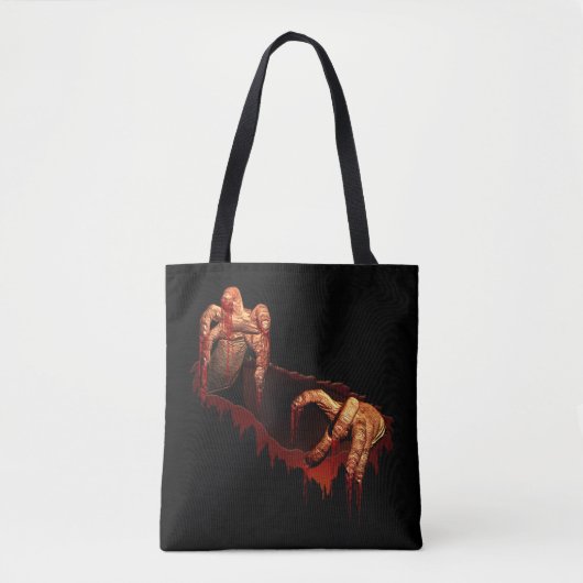 Zombie Canvas tas Halloween Gory Scary Zombie Bag (Voorkant)
