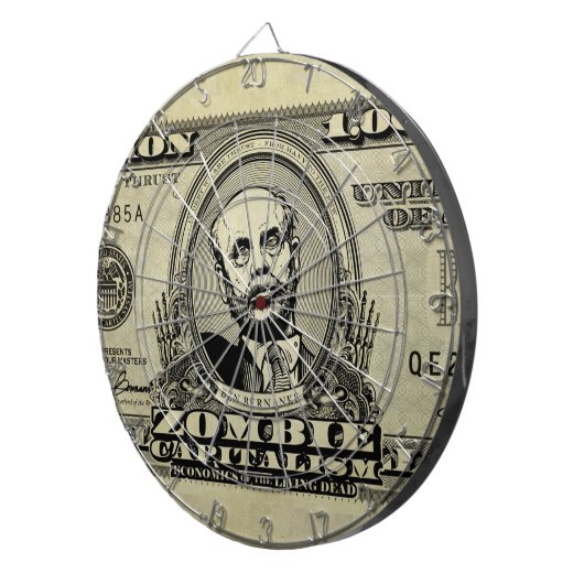 Zombie Capitalisme Bernanke Dart Boards Dartbord (Voorkant Rechts)