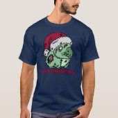 Zombie Capybara Christmas T-shirt (Voorkant)