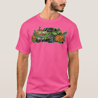 Zombie Car Lazy Halloween Costume Creepy Spooky Pu T-shirt